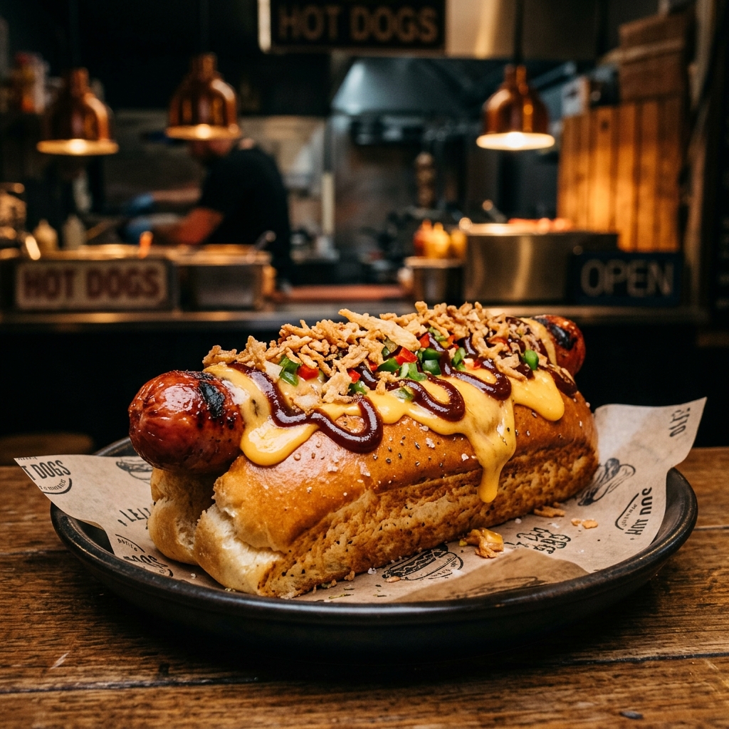 Cheddar Volcano Hotdog TikTok
